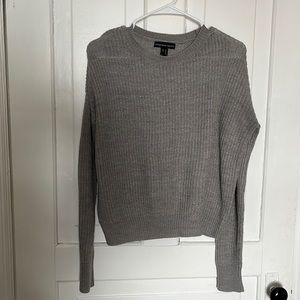 Grey knitted sweater